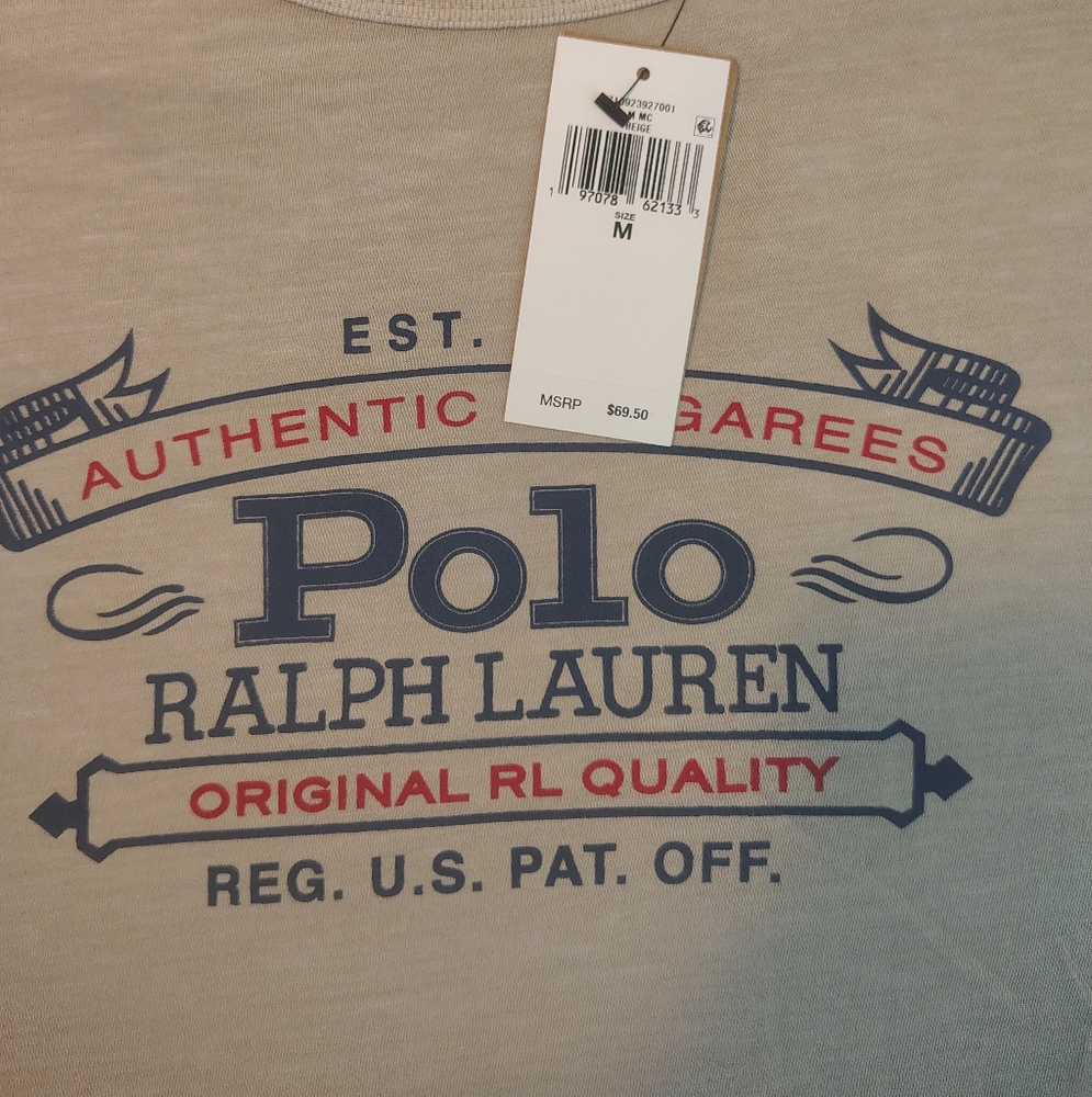Polo by Ralph Lauren Tan Short Sleeve Tee - Picture 2 of 6